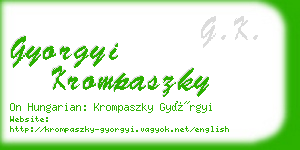 gyorgyi krompaszky business card